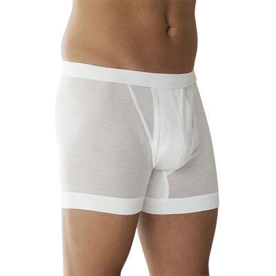 Zimmerli Herren Boxer Short weiß Baumwolle unifarben 5 (M) Zimmerli Herren Boxer Short weiß Baumwolle unifarben 5 (M)