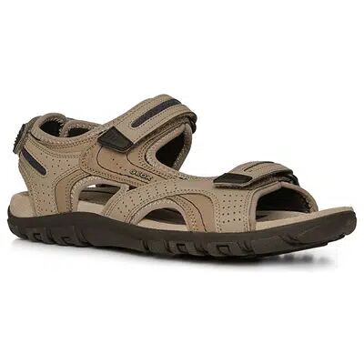 GEOX Herren Sandalen beige Leder geprägt 45 (10,5) GEOX Herren Sandalen beige Leder geprägt 45 (10,5)