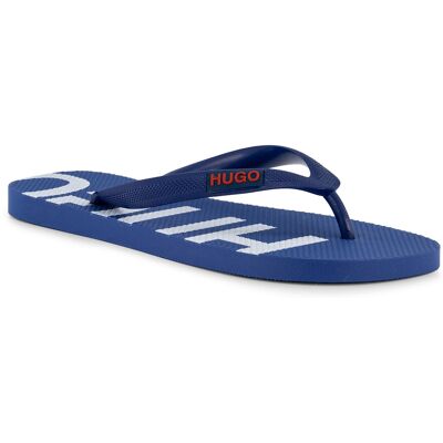 HUGO Herren Zehensandalen blau Gummi 41/42 HUGO Herren Zehensandalen blau Gummi 41/42
