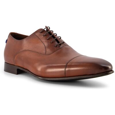 Floris van Bommel Herren Schuhe braun, cognac Glattleder 41 (7,5) Floris van Bommel Herren Schuhe braun, cognac Glattleder 41 (7,5)
