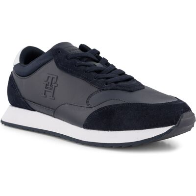 Tommy Hilfiger Herren Sneaker blau Leder geprägt 41 (7,5) Tommy Hilfiger Herren Sneaker blau Leder geprägt 41 (7,5)
