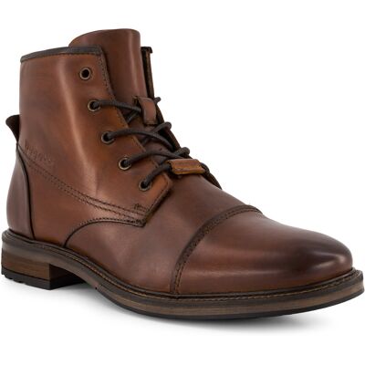 bugatti Herren Stiefeletten braun Glattleder 45 (10,5) bugatti Herren Stiefeletten braun Glattleder 45 (10,5)