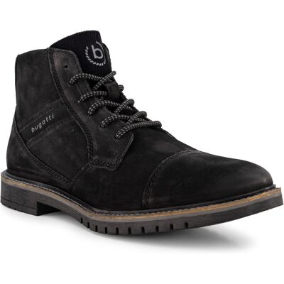 bugatti Herren Schnürboots schwarz Veloursleder 44 (9,5) bugatti Herren Schnürboots schwarz Veloursleder 44 (9,5)