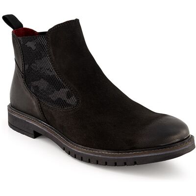 bugatti Herren Chelsea Boots schwarz Veloursleder 45 (10,5) bugatti Herren Chelsea Boots schwarz Veloursleder 45 (10,5)