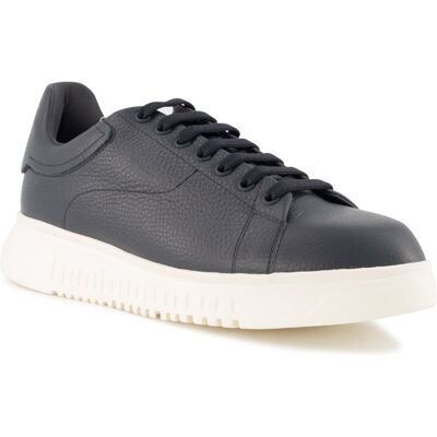 EMPORIO ARMANI Herren Sneaker blau Glattleder 43 (9) EMPORIO ARMANI Herren Sneaker blau Glattleder 43 (9)
