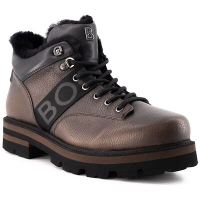 BOGNER Herren Schnürschuhe braun Leder geprägt 44 (9,5) BOGNER Herren Schnürschuhe braun Leder geprägt 44 (9,5)