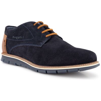 bugatti Herren Schnürschuhe blau Nubuk-/Veloursleder 44 (9,5) bugatti Herren Schnürschuhe blau Nubuk-/Veloursleder 44 (9,5)