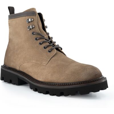 BOSS Black Herren Schnürboots beige Glattleder 46 (11) BOSS Black Herren Schnürboots beige Glattleder 46 (11)