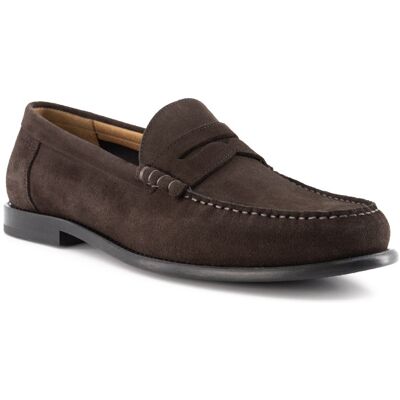 BOSS Black Herren Loafer braun Nubuk-/Veloursleder 41 (7,5) BOSS Black Herren Loafer braun Nubuk-/Veloursleder 41 (7,5)
