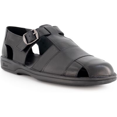Sioux Herren Sandalen schwarz Glattleder 45 (10,5) Sioux Herren Sandalen schwarz Glattleder 45 (10,5)