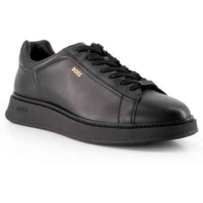 BOSS Black Herren Sneaker schwarz Glattleder 41 (7,5) BOSS Black Herren Sneaker schwarz Glattleder 41 (7,5)