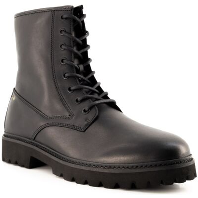 HUGO Herren Schnürboots schwarz Glattleder 44 (9,5) HUGO Herren Schnürboots schwarz Glattleder 44 (9,5)