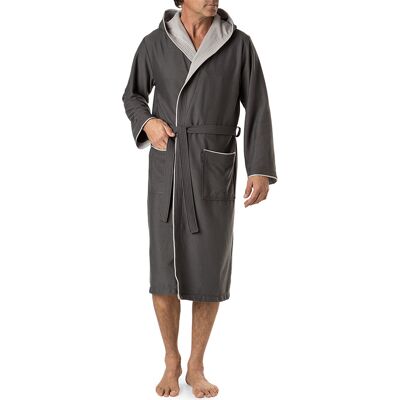 Morgenstern Herren Bademantel grau unifarben XL Morgenstern Herren Bademantel grau unifarben XL