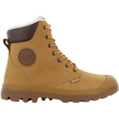PALLADIUM Pampa Sport Cuff WPS Boots - Herren Winter Stiefel Gefüttert Leder Braun 72992-228-M Braun 44.5 PALLADIUM Pampa Sport Cuff WPS Boots - Herren Winter Stiefel Gefüttert Leder Braun 72992-228-M Braun 44.5