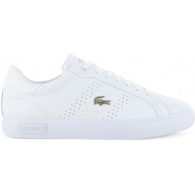 LACOSTE Powercourt 2.0 124 - Damen Sneakers Schuhe Leder Weiß 747SFA0072216 Weiß 37 LACOSTE Powercourt 2.0 124 - Damen Sneakers Schuhe Leder Weiß 747SFA0072216 Weiß 37
