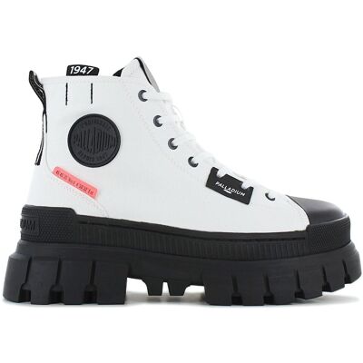 PALLADIUM Revolt HI TX - Damen Plateau Stiefel Boots Weiß 97242-116-M Weiß 39.5 PALLADIUM Revolt HI TX - Damen Plateau Stiefel Boots Weiß 97242-116-M Weiß 39.5