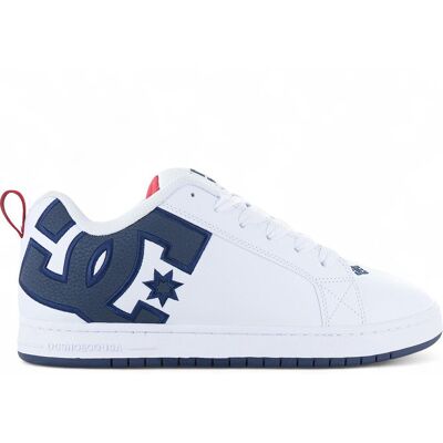 DC SHOES - Court Graffik - Leder - White Navy Red - Schuhe DC SHOES - Court Graffik - Leder - White Navy Red - Schuhe