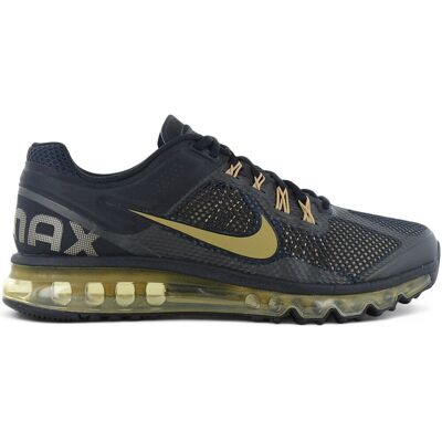 Nike Air Max 2013 - Herren Sneakers Schuhe Schwarz-Gold HQ1927-001 Schwarz 42.5 Nike Air Max 2013 - Herren Sneakers Schuhe Schwarz-Gold HQ1927-001 Schwarz 42.5