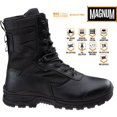 MAGNUM Scorpion 8.0 SZ SideZip - Herren Tactical Boots Einsatz Stiefel Schwarz M000150095 Schwarz 45 MAGNUM Scorpion 8.0 SZ SideZip - Herren Tactical Boots Einsatz Stiefel Schwarz M000150095 Schwarz 45