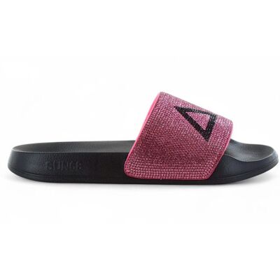 SUN68 Slippers LOGO STRASS - Damen Sandalen Pantoletten Slides Badesandalen X35205-1162 Schwarz 37 SUN68 Slippers LOGO STRASS - Damen Sandalen Pantoletten Slides Badesandalen X35205-1162 Schwarz 37