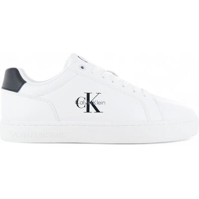 Calvin Klein Classic Cupsole Mono - Herren Sneakers Schuhe Weiß YM0YM01369-01W Weiß 41 Calvin Klein Classic Cupsole Mono - Herren Sneakers Schuhe Weiß YM0YM01369-01W Weiß 41
