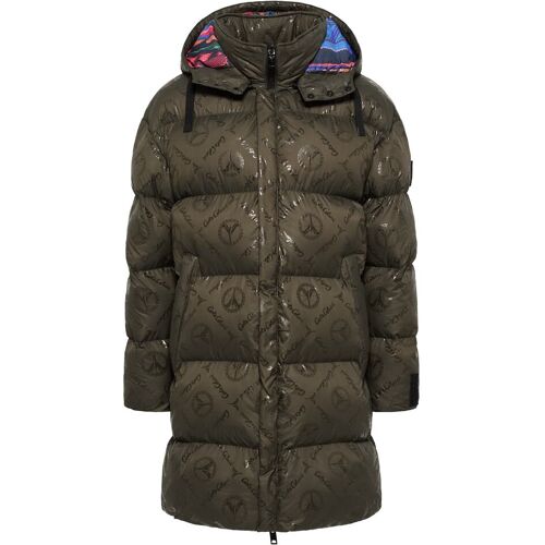 Carlo Colucci Wattierter Oversize Mantel mit Unique Badge male