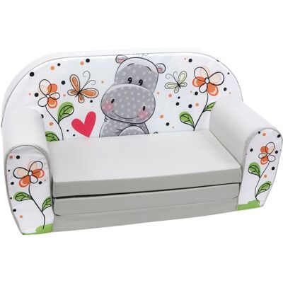 Monkey-Gym Kindersofa Print - nilpferd Monkey-Gym Kindersofa Print - nilpferd