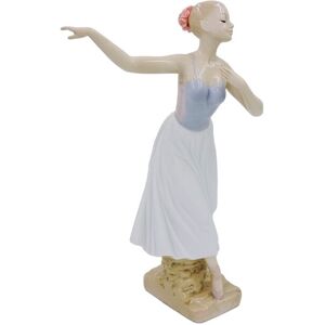 Morena Klassische Ballerina Skulptur - Weiß und Blau - Skulptur Morena Klassische Ballerina Skulptur - Weiß und Blau - Skulptur