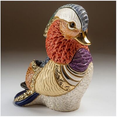 De Rosa Rinconada Mandarina Keramikskulptur - Männlicher Enten-Kunst De Rosa Rinconada Mandarina Keramikskulptur - Männlicher Enten-Kunst