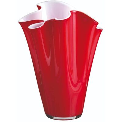 Opalvase Wave aus Rotem Mundgeblasenem Glas OL00864 ONLYLUX - ONLYLUX Opalvase Wave aus Rotem Mundgeblasenem Glas OL00864 ONLYLUX - ONLYLUX