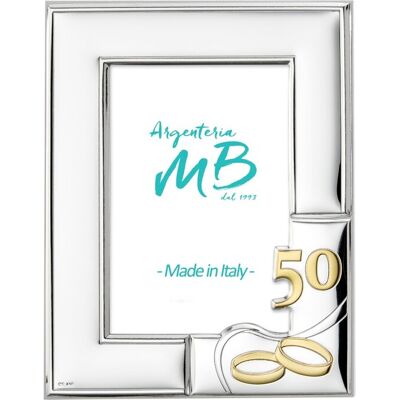 Bilderrahmen zum 50 Hochzeitstag Personalisierter Rahmen mit Gravur cm 10 x 15 - Argenteria MB cm 10 x 15 Bilderrahmen zum 50 Hochzeitstag Personalisierter Rahmen mit Gravur cm 10 x 15 - Argenteria MB cm 10 x 15