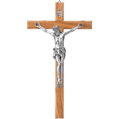 Valenti Argenti Silber Resin Olivenholz Kruzifix 35 cm Valenti Argenti Silber Resin Olivenholz Kruzifix 35 cm