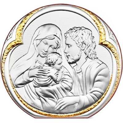 Versilbertes Bild Heilige Familie 24,5x23 cm - Argenteria MB Versilbertes Bild Heilige Familie 24,5x23 cm - Argenteria MB