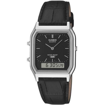 Analoge Digitale Unisex Armbanduhr Schwarzes Zifferblatt Vintage Collection AQ-230EL-1AEF - CASIO Analoge Digitale Unisex Armbanduhr Schwarzes Zifferblatt Vintage Collection AQ-230EL-1AEF - CASIO