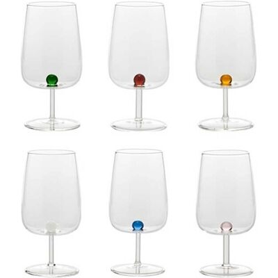 Zafferano Bilia Set - 6 Borosilikat-Weingläser Zafferano Bilia Set - 6 Borosilikat-Weingläser
