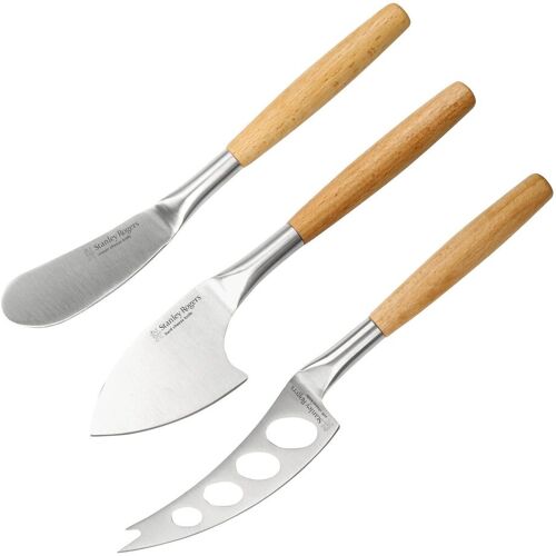 Stanley Rogers Käsemesser-Set für Frisch-, Weich- und Hartkäse, 3-teilig