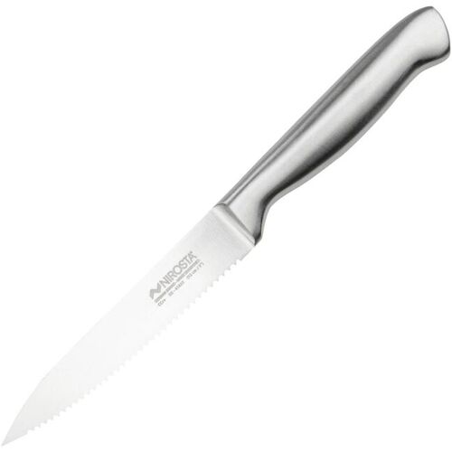 Nirosta Küchenmesser gezahnt Star, 12cm Edelstahl-Klinge