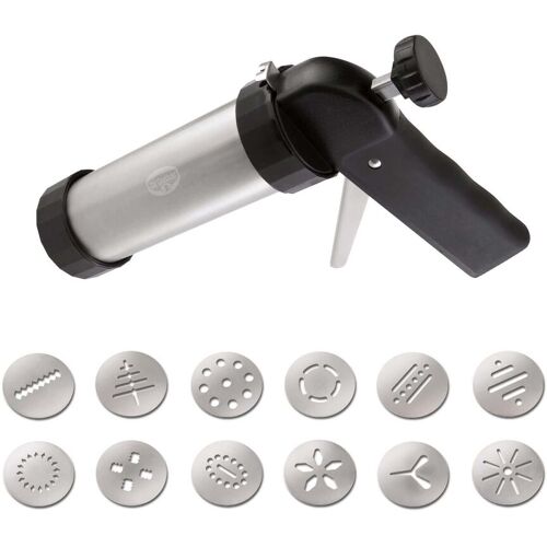 Dr. Oetker Gebäckpresse inkl. 12 Formscheiben, 13-teilig