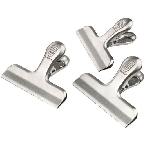 Chefkoch trifft Fackelmann Verschlussclips für Tüten, 3 Stück