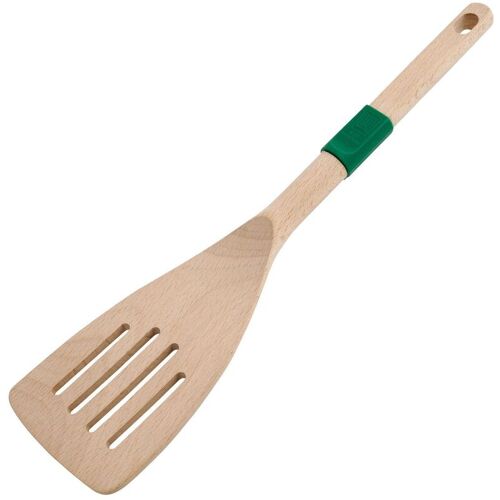 Chefkoch trifft Fackelmann Pfannenwender mit Schlitzen Wien, 31cm, Buche