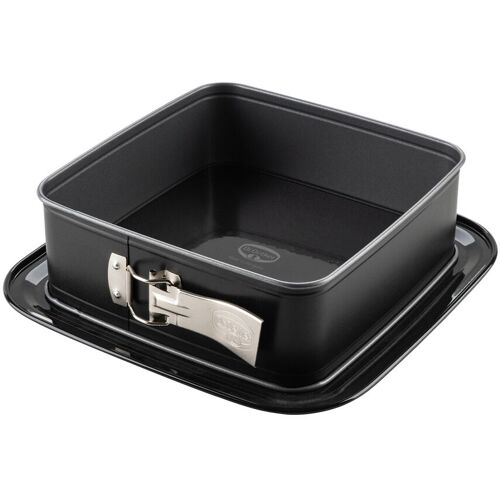Dr. Oetker Springform quadratisch mit Emaille-Servierboden, 29x29x12,5cm
