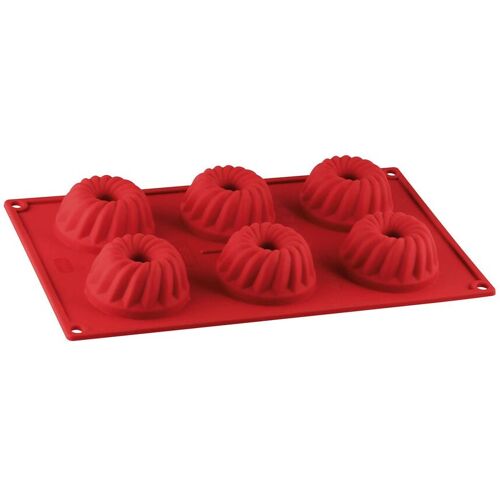 Dr. Oetker Gugelhupfform Mini Flexxibel Love, 6er, Silikon