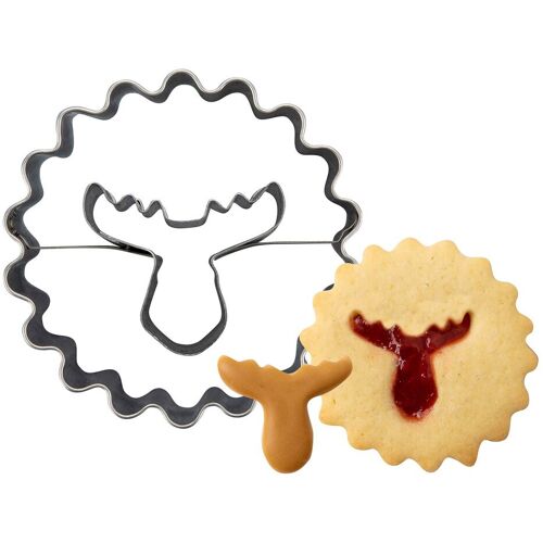 Zenker Ausstecher Linzer mit Elchkopf, Ø54mm