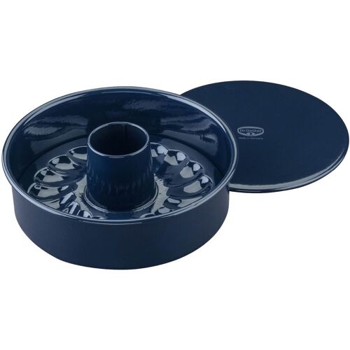 Dr. Oetker Backform mit Flach- und Rohrboden Back-Liebe Emaille, Ø26cm