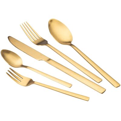 Paris Hilton Besteck-Set Gold, 20-teilig Paris Hilton Besteck-Set Gold, 20-teilig