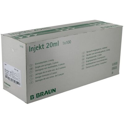 Braun Injekt Spritzen mit exzentr. Konus Luer Braun Injekt Spritzen mit exzentr. Konus Luer