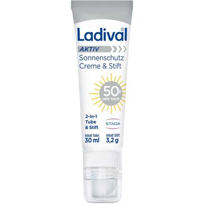 Ladival LSF 50+ Sonnenschutz Creme & Stift - Für Gesicht & Lippen Ladival LSF 50+ Sonnenschutz Creme & Stift - Für Gesicht & Lippen