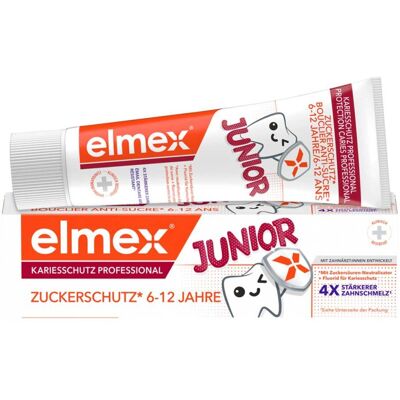 Elmex Kariesschutz Professional Junior Zahnpasta 6-12 Jahre Elmex Kariesschutz Professional Junior Zahnpasta 6-12 Jahre