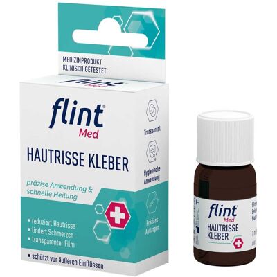 Flint Med Hautrisse Kleber - Hautkleber für kleine Wunden Flint Med Hautrisse Kleber - Hautkleber für kleine Wunden