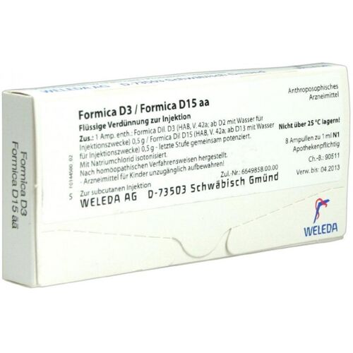 Weleda Formica D3 / Formica D15 aa Ampullen